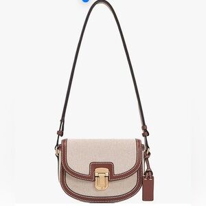 Women's Leather Saddle Bag Casual Shoulder Bags Vintage Crossbody Purse